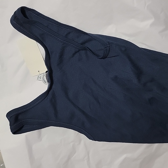 Nwt Splendid Classic Tank Tee Top Blue Soft Supima Cotton Modal Weave Knit - Picture 4 of 5